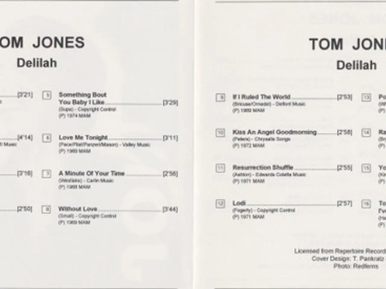 Billede 3 - Tom Jones – Delilah – CD