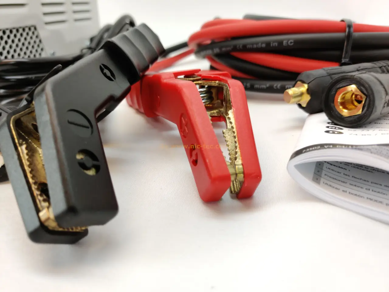 Billede 4 - Lade apparat til Bilbatteri 12V - 120A! GYSFlash 121.12 CNT Horisontal Super Pro med 5 Meter lange kabler Super power.