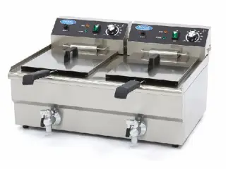  Dobbelt Frituregryde 2x 16 L med vandhane