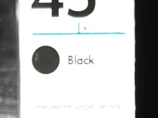 HP 45 blækpatron, sort