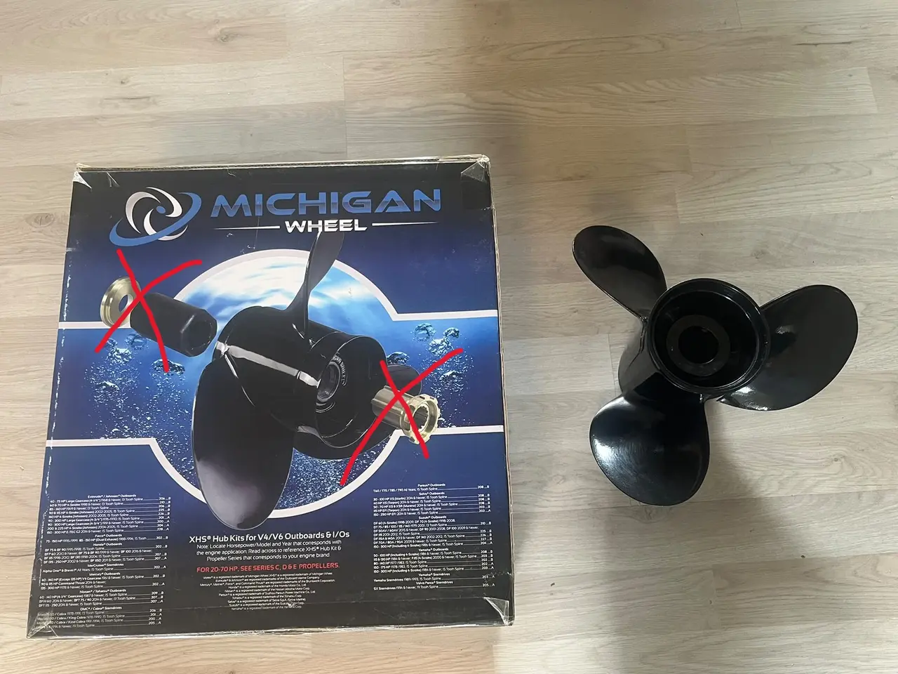 Billede 1 - Michigan Wheel 3-bladet bådpropel