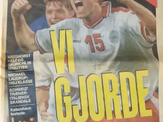 Historiske sportsbegivenheder på avisform