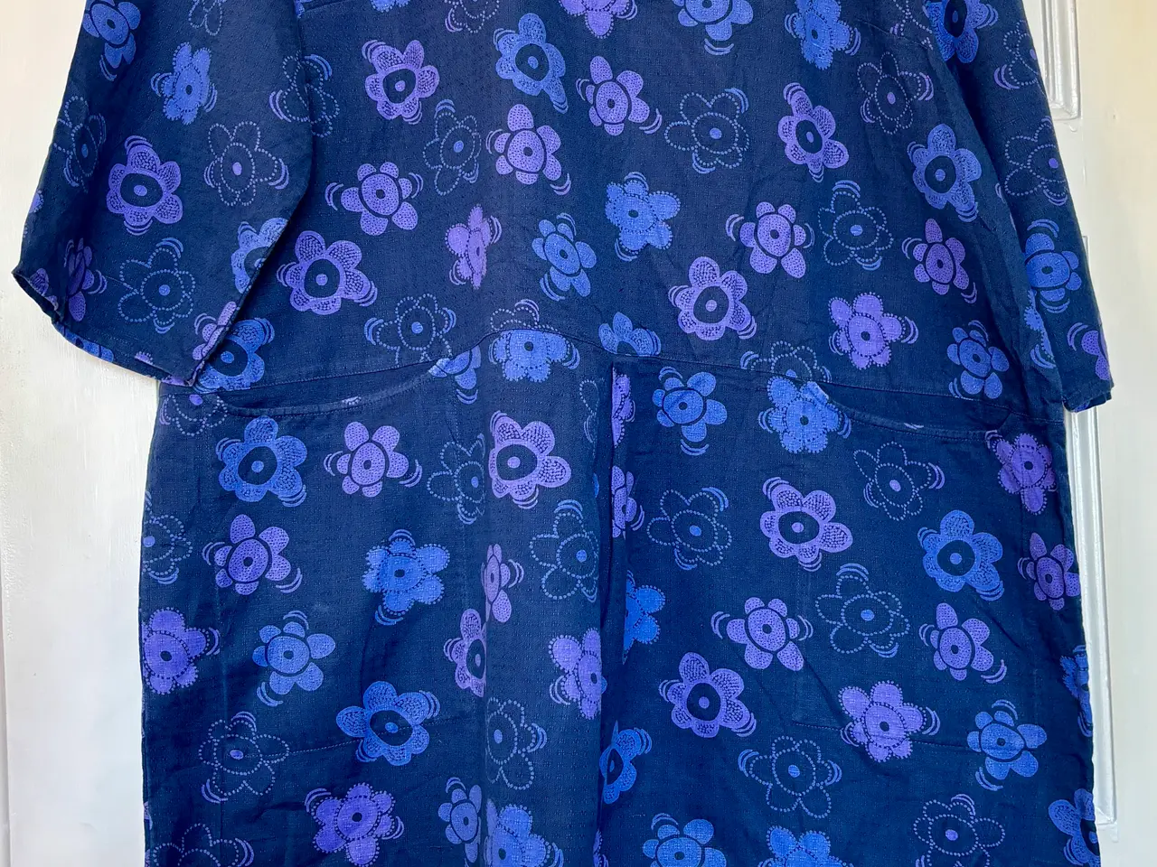 Billede 1 - Gudrun Sjöden, blå kjole m blomster, str XL