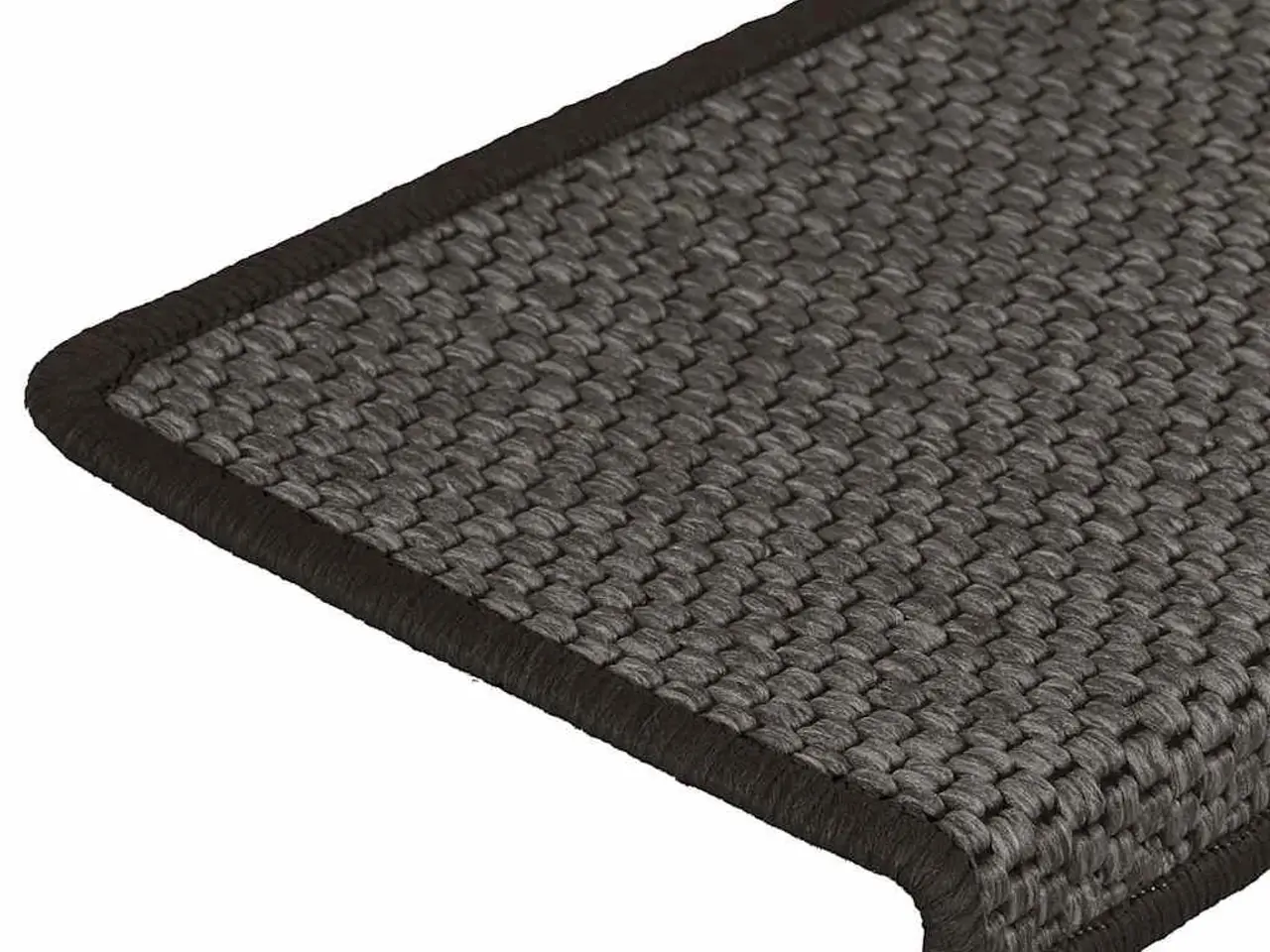 Billede 7 - Selvklæbende trappemåtter 15 stk. 65x21x4cm sisal-look antracit