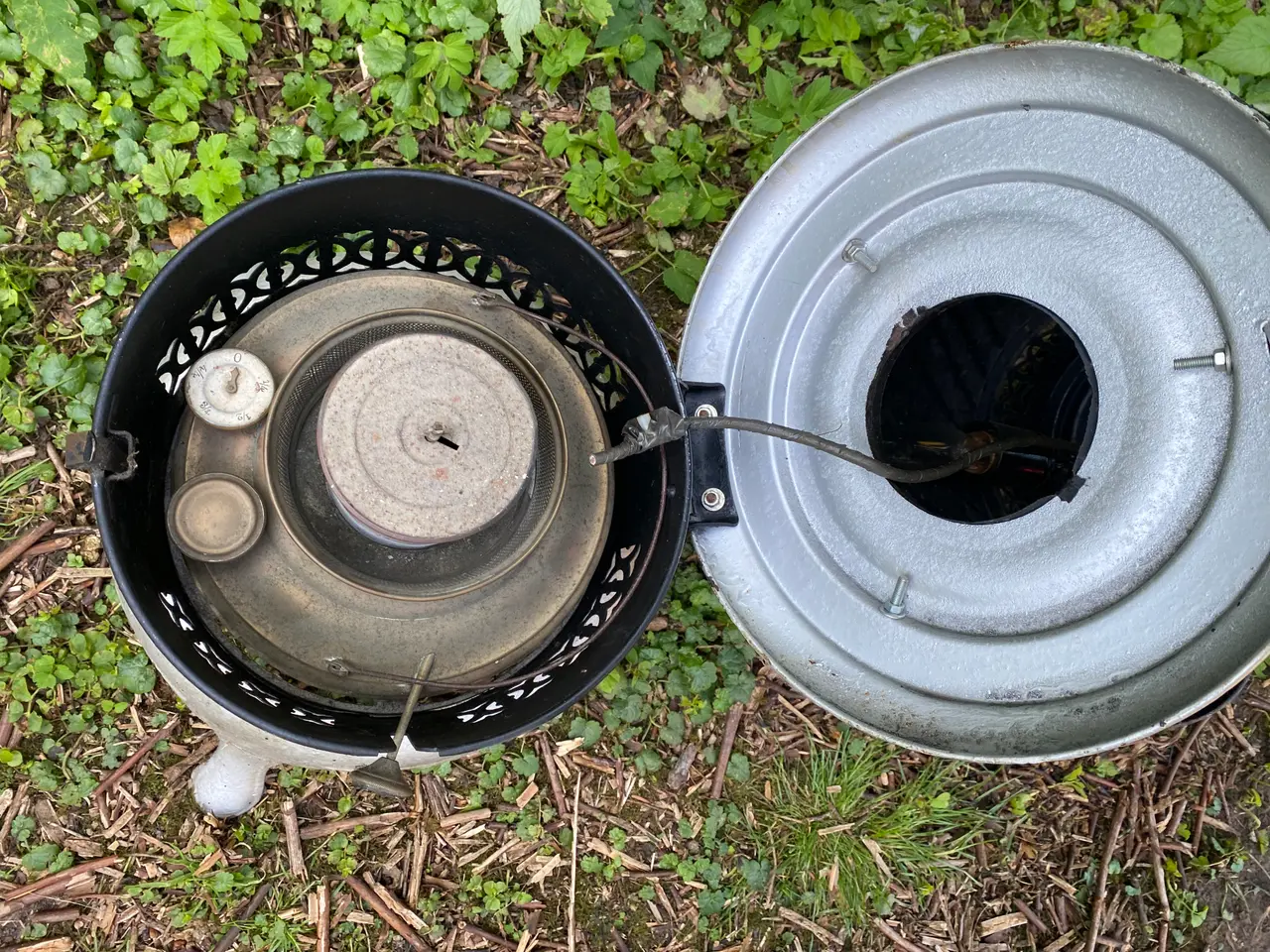 Billede 4 - Gammel Petroleumskamin Original Haller