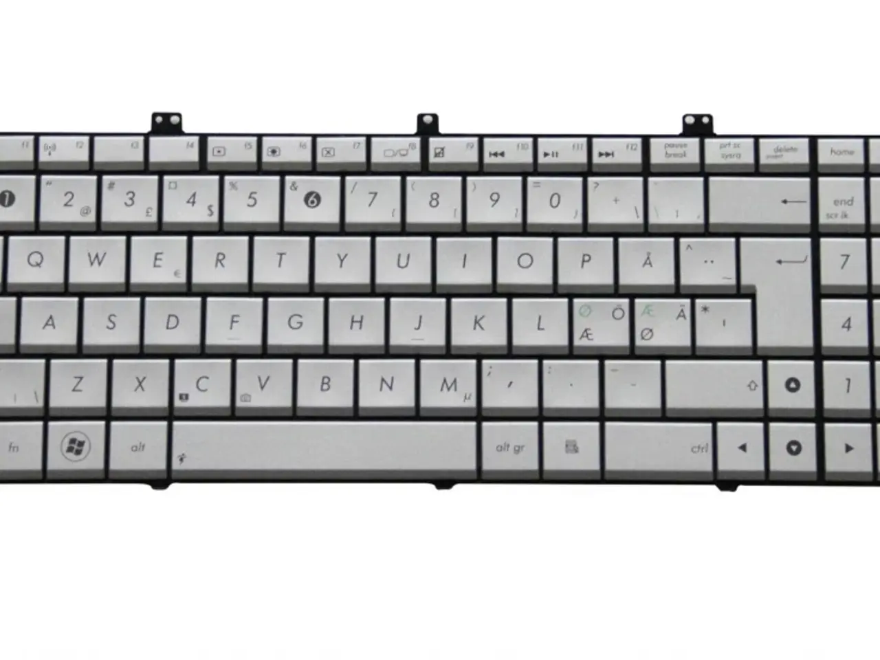 Billede 1 - Asus Nordic Tastatur (DK, SE, NO) - Sølv