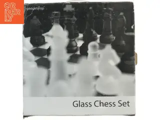 Komplet glas skak spil fra gadgetshop