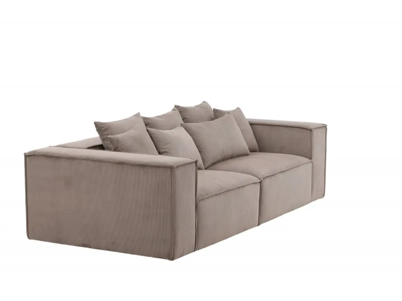 Billede 2 - Gillholmen 3 personers Sofa  - Brun Fløjl