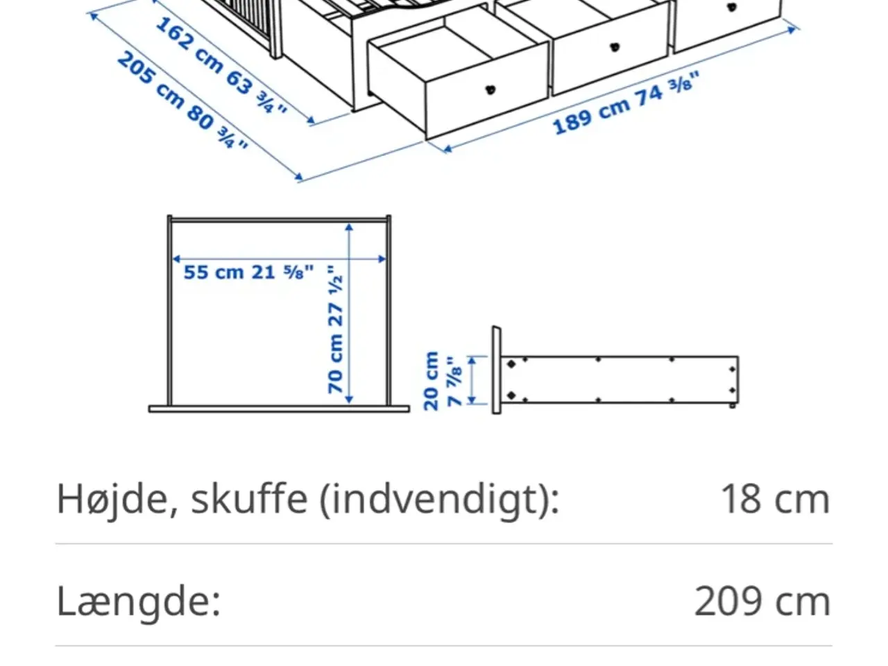 Billede 2 - Udtræks seng