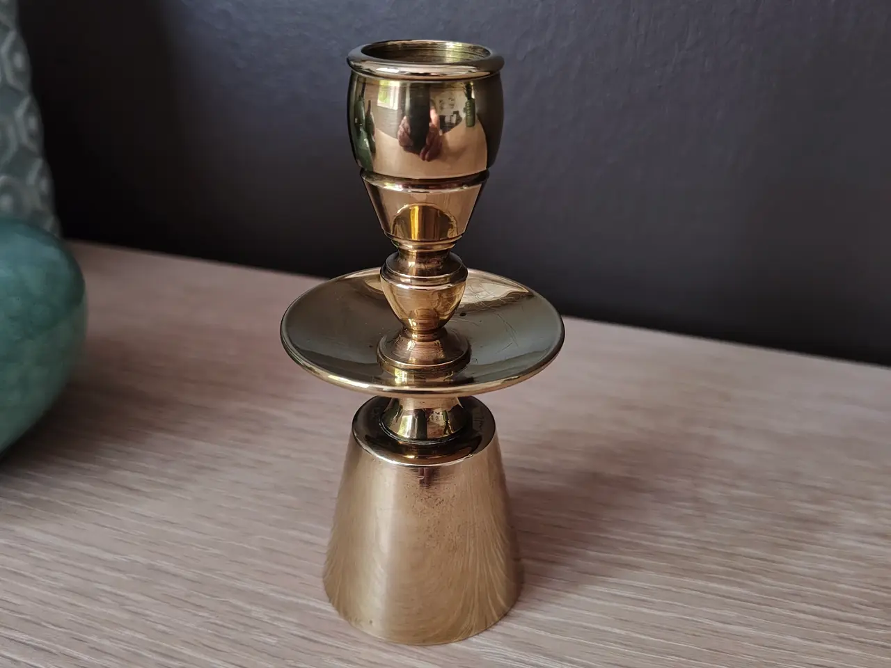 Billede 1 - Flot messing lysestage