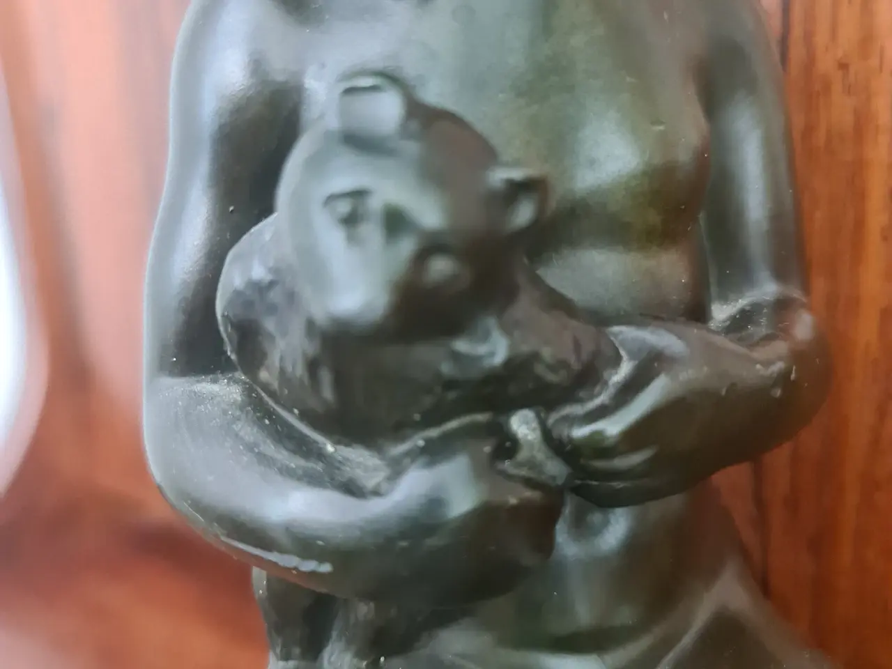 Billede 3 - Just Andersen figur - Dreng med bamse (Elna Borch)