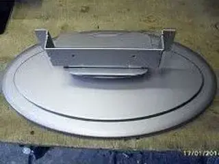 Sølvfarvet LCD TV bord stander / fod