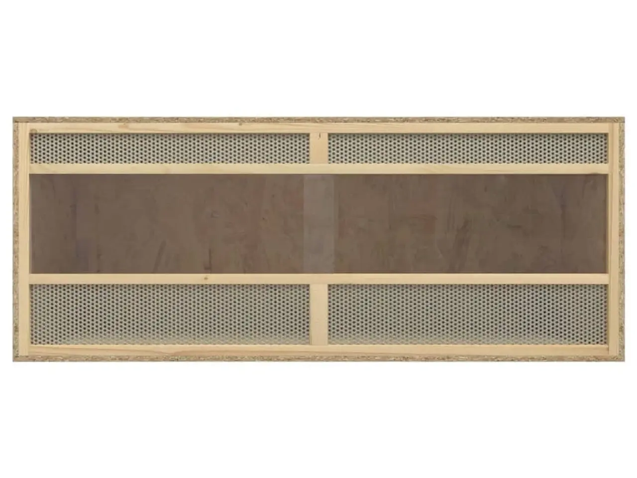 Billede 2 - Terrarium 120 × 50 × 50 cm i konstrueret træ med glas og stålnet