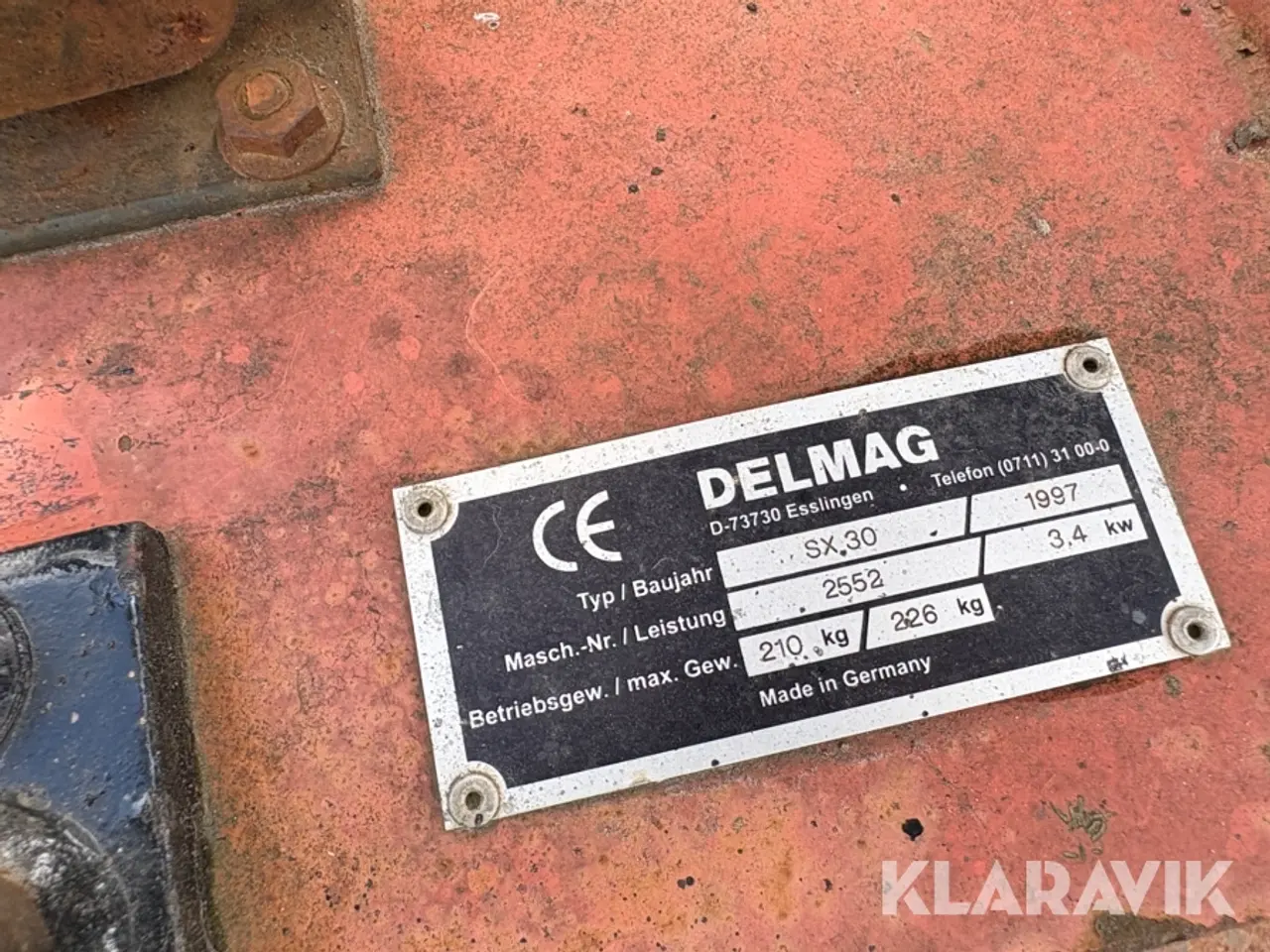 Billede 5 - Pladevibrator Delmag Sx30