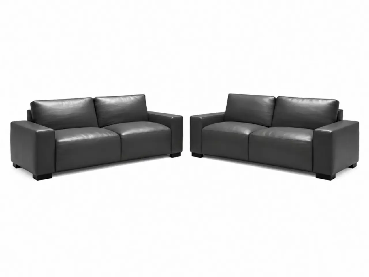Billede 1 - Hjort Knudsen Aarhus 3+2 pers læder sofasæt