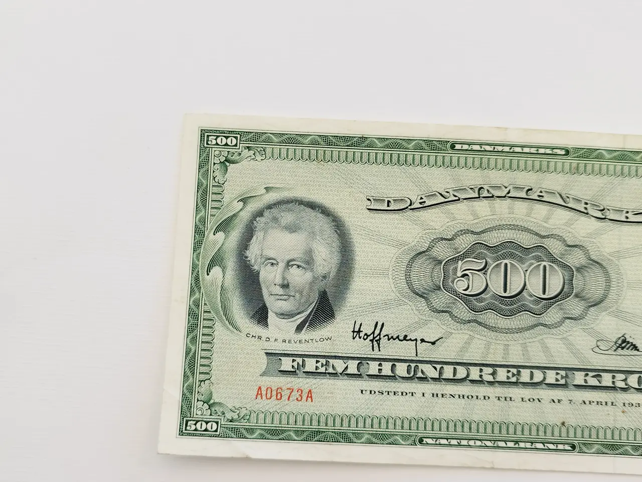 Billede 2 - Plovmand. 500 Hundrede Kroner. 1967