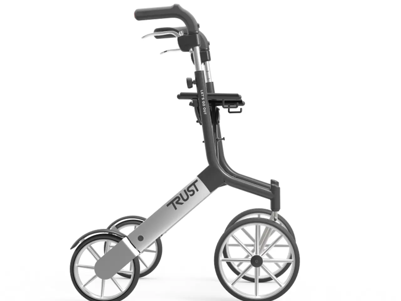Billede 1 - TrustCare Lets Go Out rollator - sølv og sort