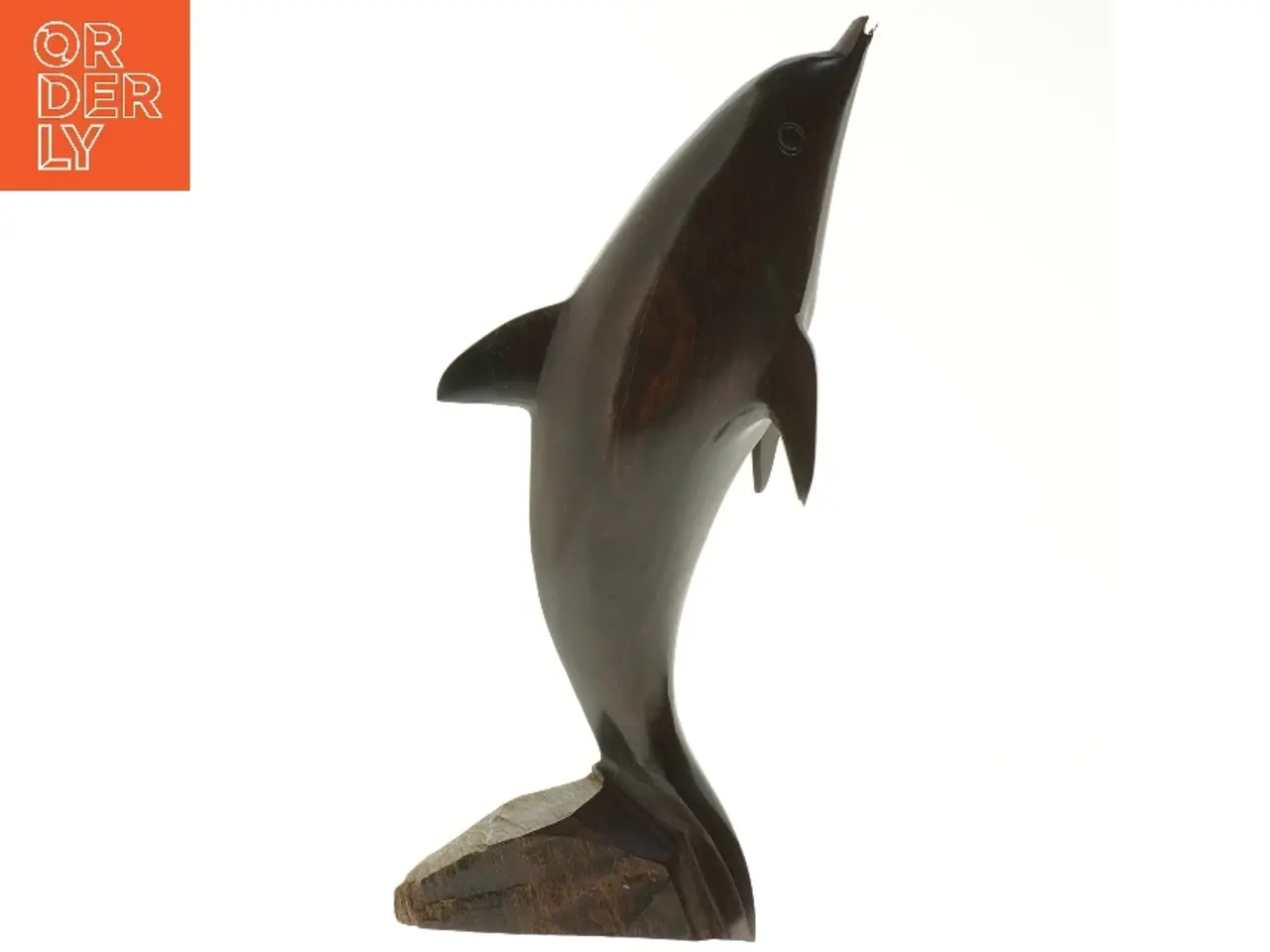 Billede 2 - Trædelfin skulptur (str. 27 cm)