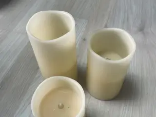batteristyret “stearinlys” - beige