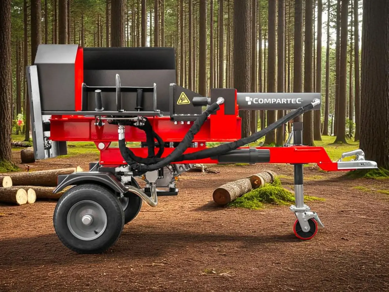 Billede 3 - WoodMaster CWM22B – 22 ton benzin brændekløver (vandret)