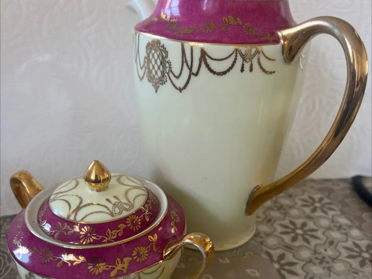 Billede 1 - Kaffe kande og sukkerskål