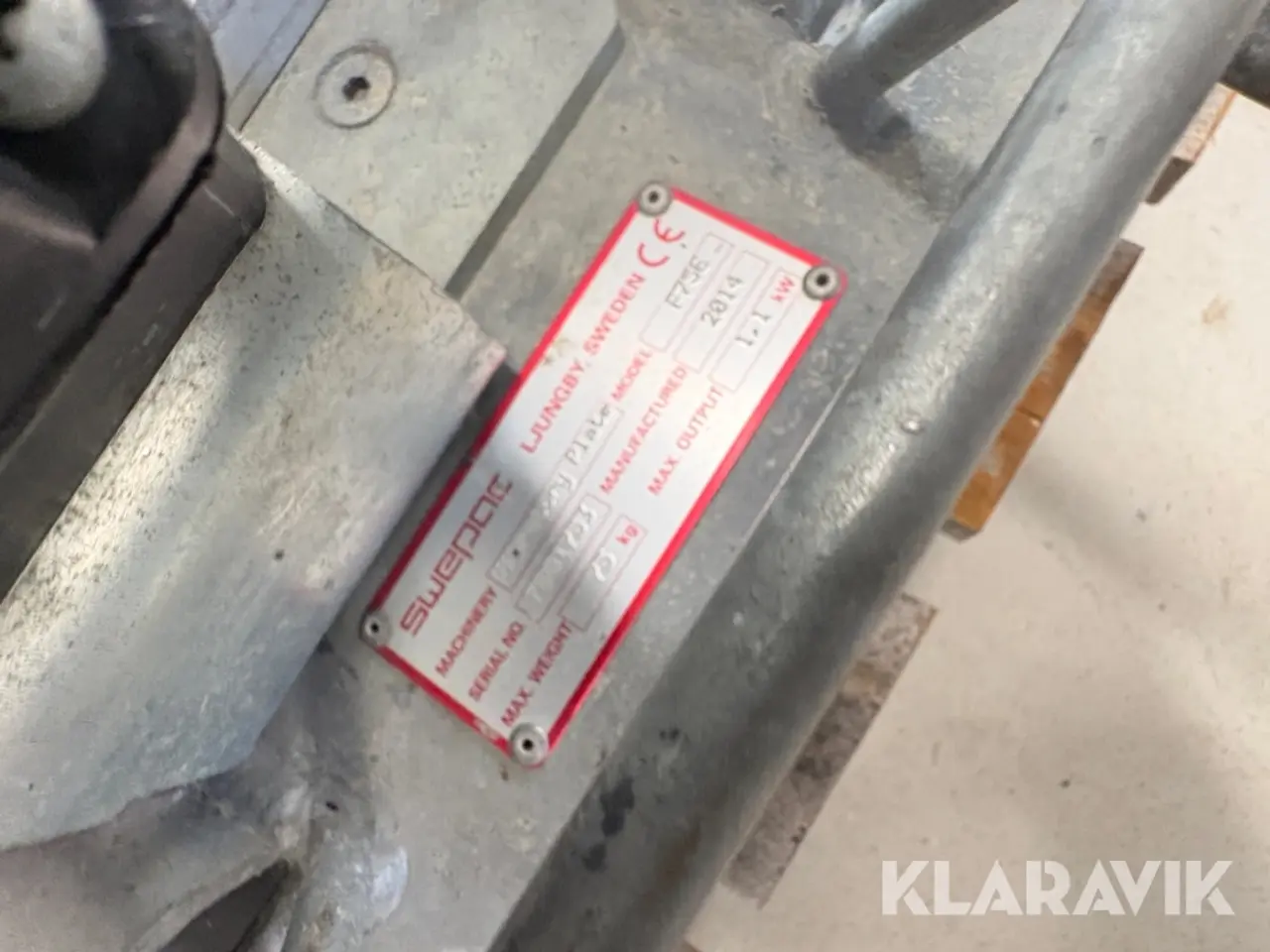 Billede 12 - Pladevibrator Swepac F75E