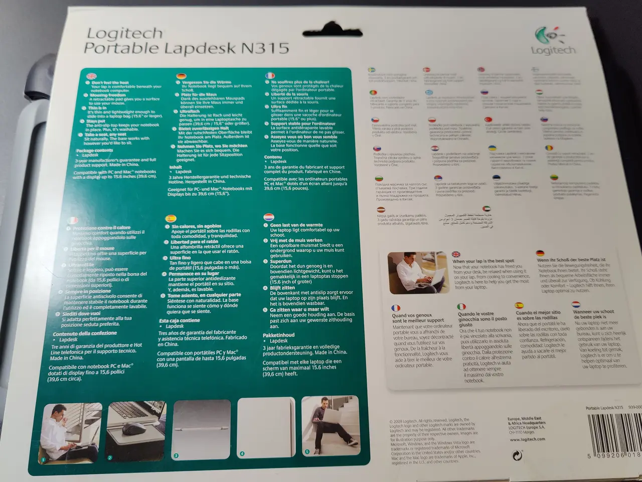 Billede 2 - Logitech Portable Lapdesk 