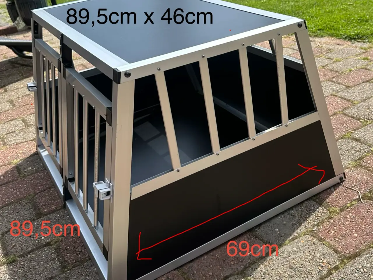 Billede 2 - Hundebur i aluminium – 89,5 x 69 x 50 cm for store