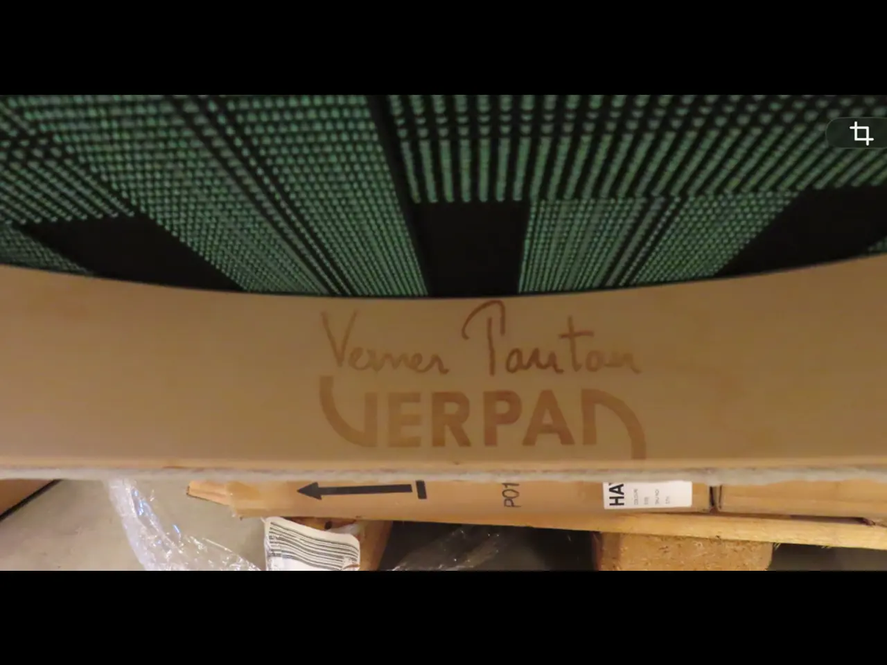 Billede 4 - VERPAN Verner Panton spisebordsstol hvid polstret