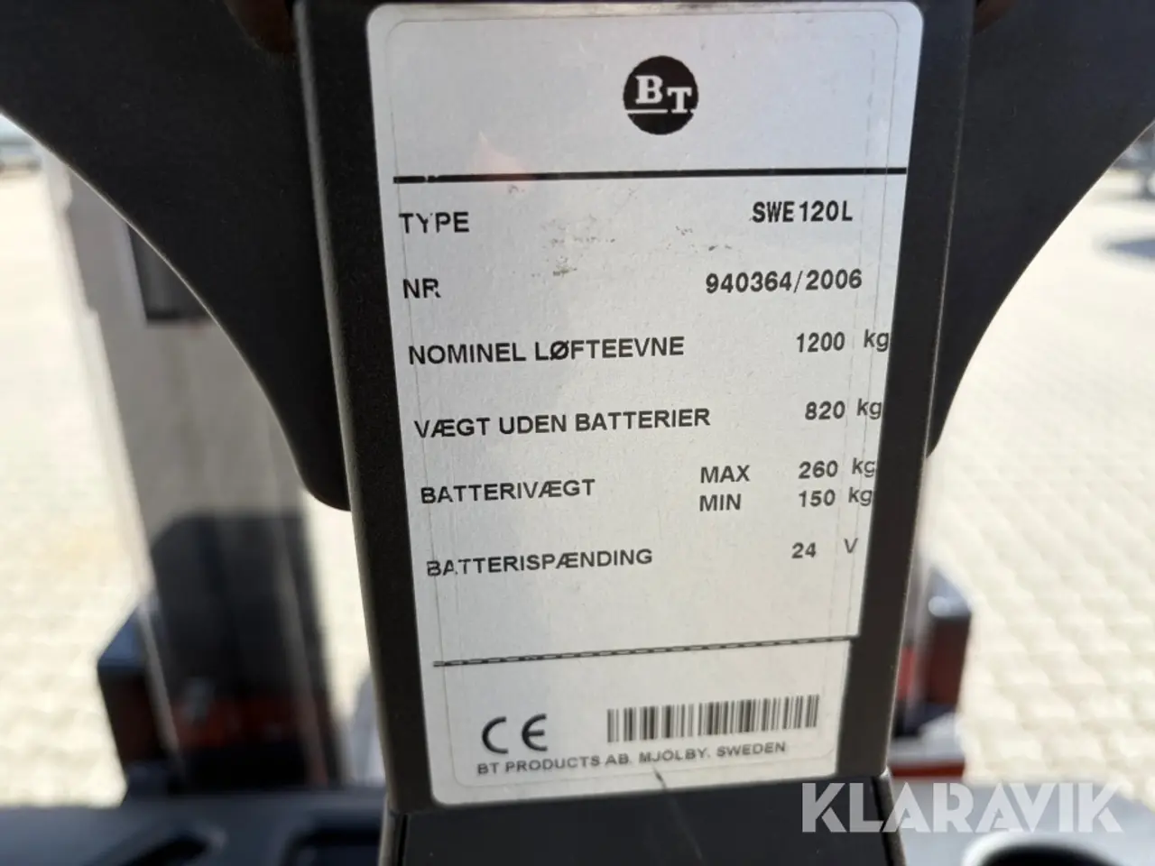 Billede 5 - Elstabler BT SWE120L