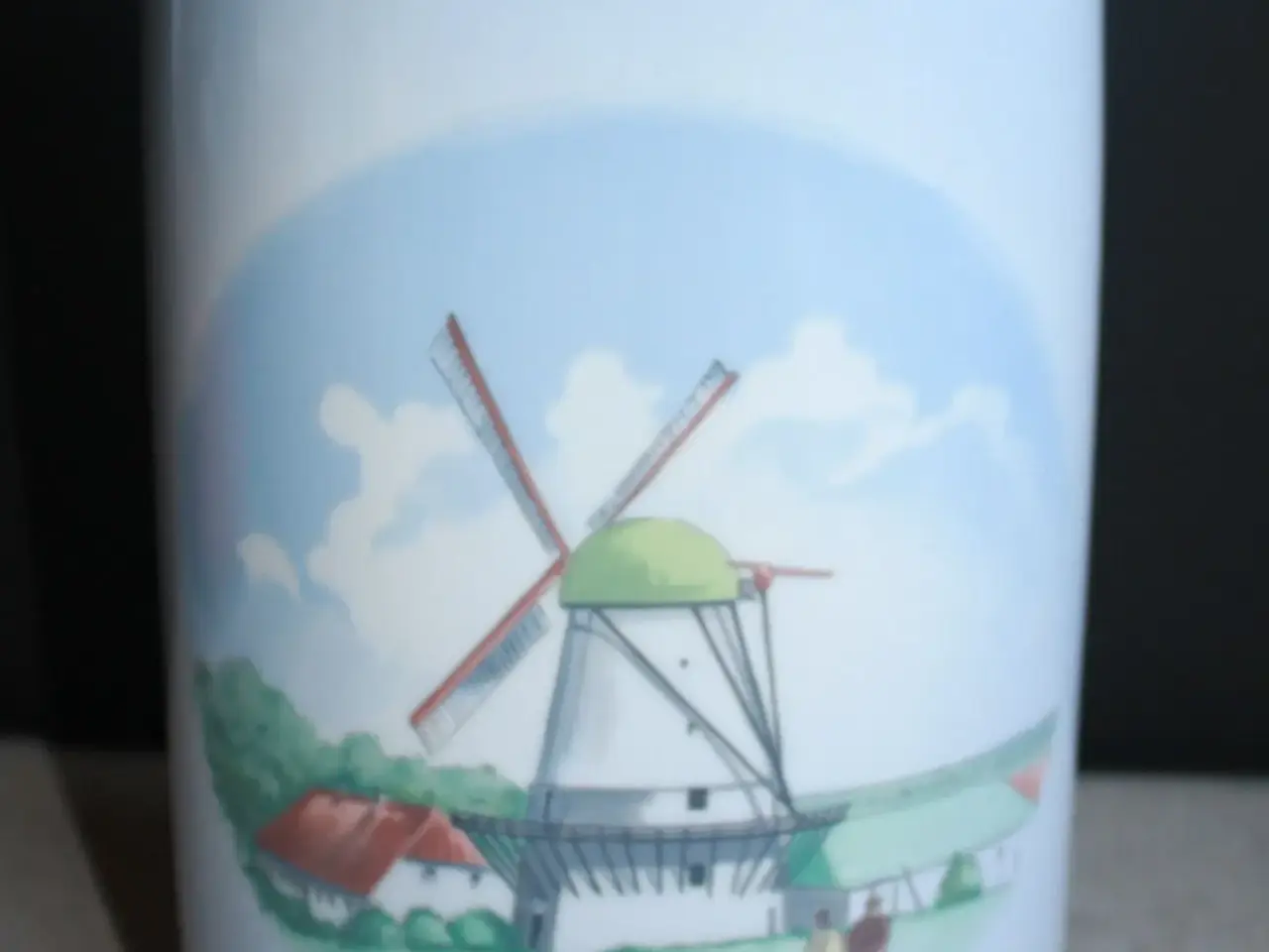 Billede 5 - Vase med Roskilde Domkirke og Dybbøl Mølle 