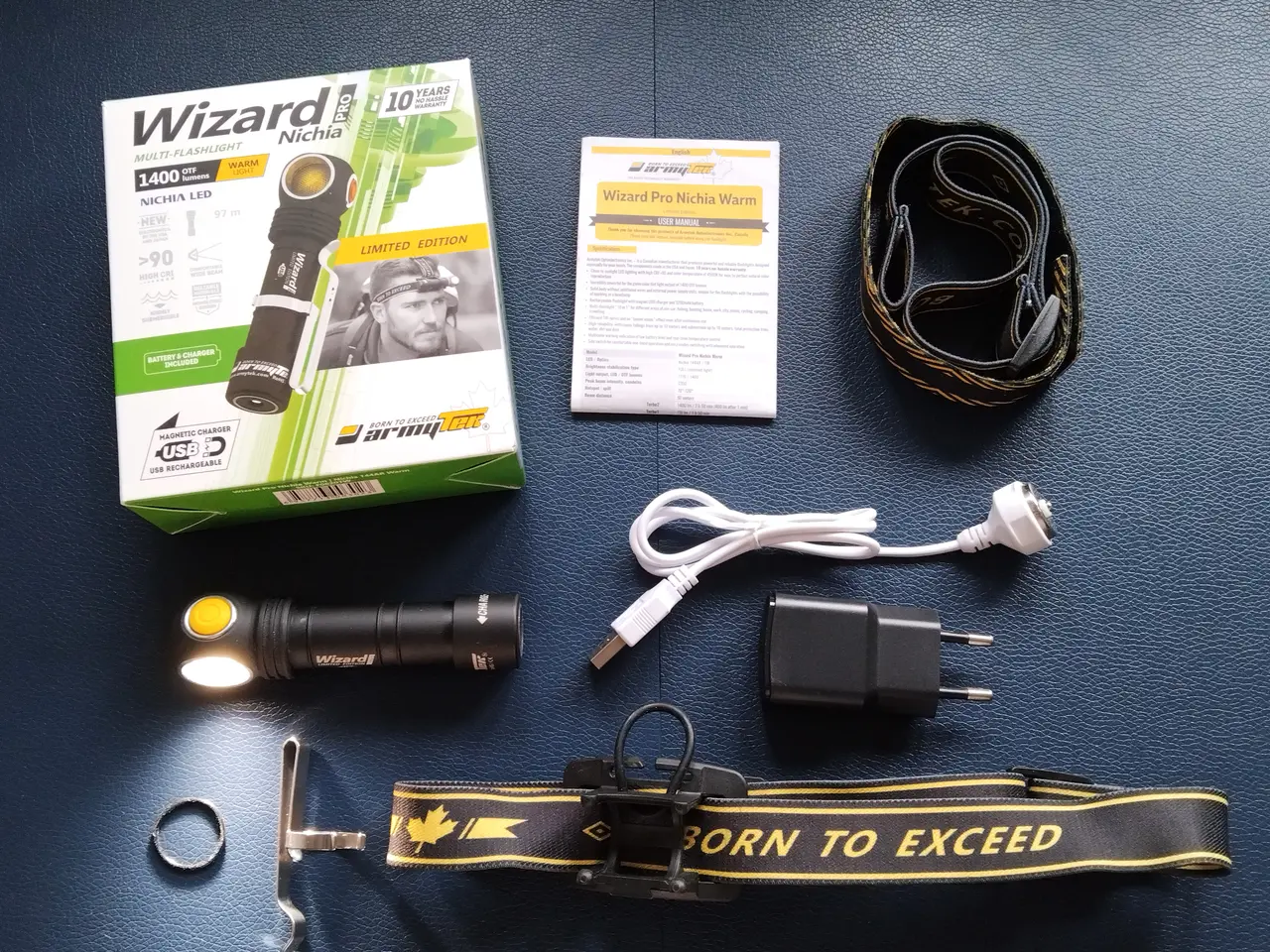 Billede 1 - Lommelygte pandelampe lygte Armytek karftigt lys