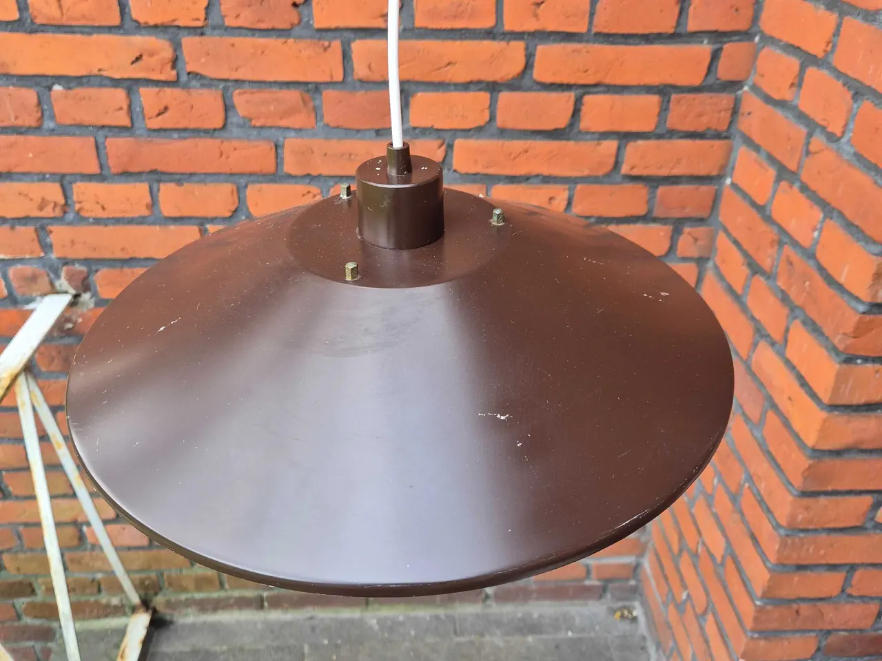 Billede 2 - Brun retrolampe fra danske Superlight 