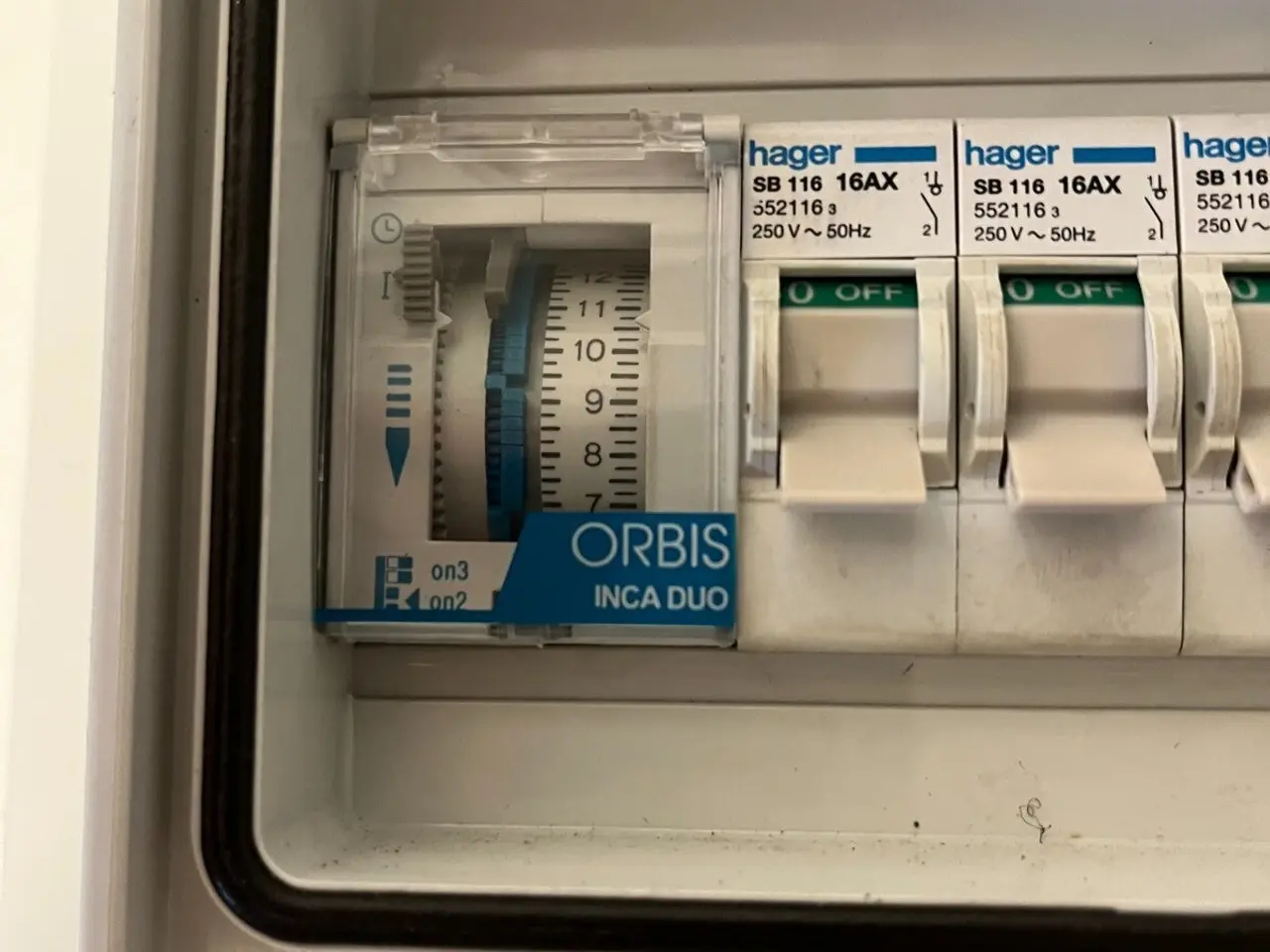 Billede 4 - Hager ORBIS INCADUO Timer kontakt & Distribution -