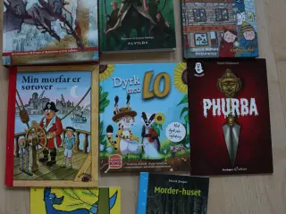8 blandede børne/ungdomsbøger