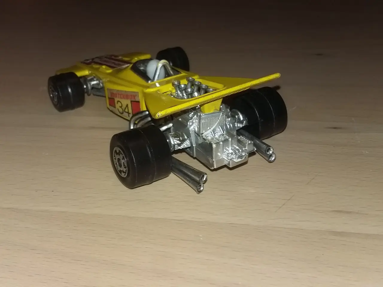Billede 3 - Matchbox Speed Kings gul Formel racer