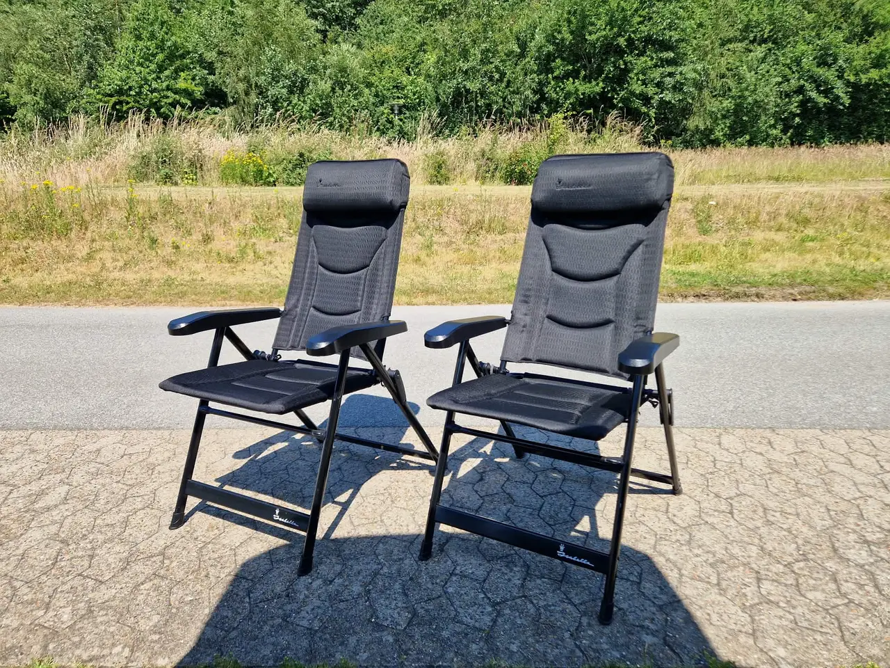 Billede 2 - Isabella campingstol loke sort med fodskammel