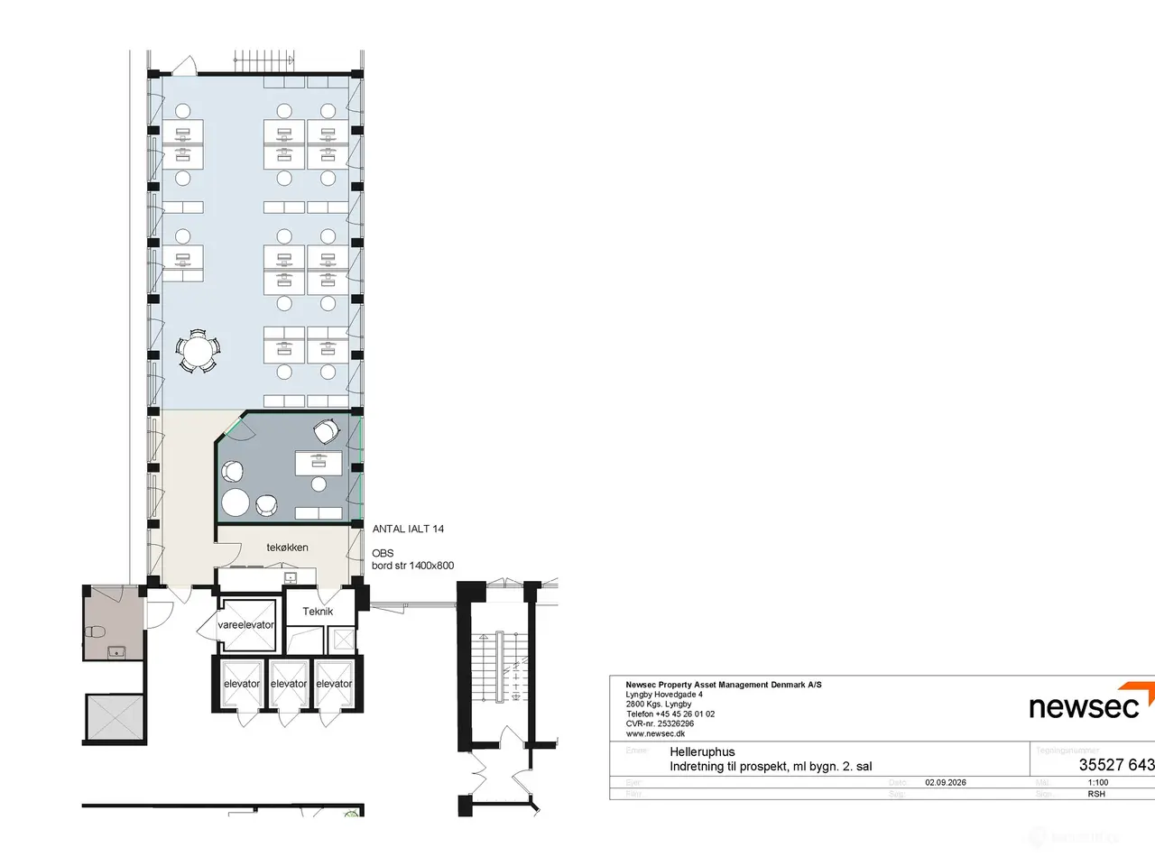 Billede 13 - 205 m² kontorlejemål med adgang til stor tagterrasse i hjertet af Hellerup