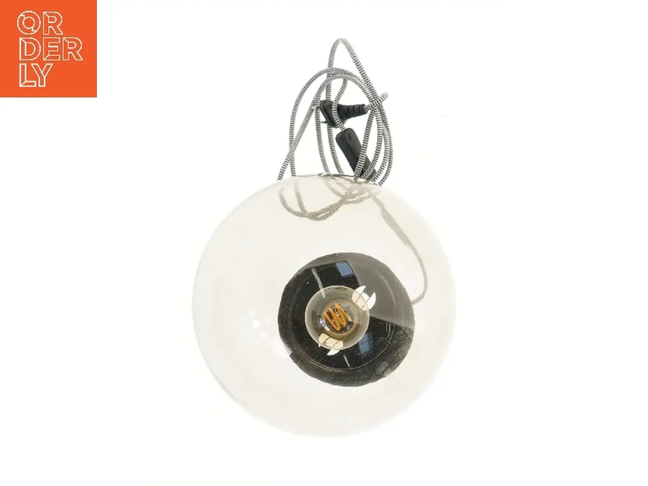 Billede 2 - Transparent globependel fra IKEA (str. Ø 25 cm)