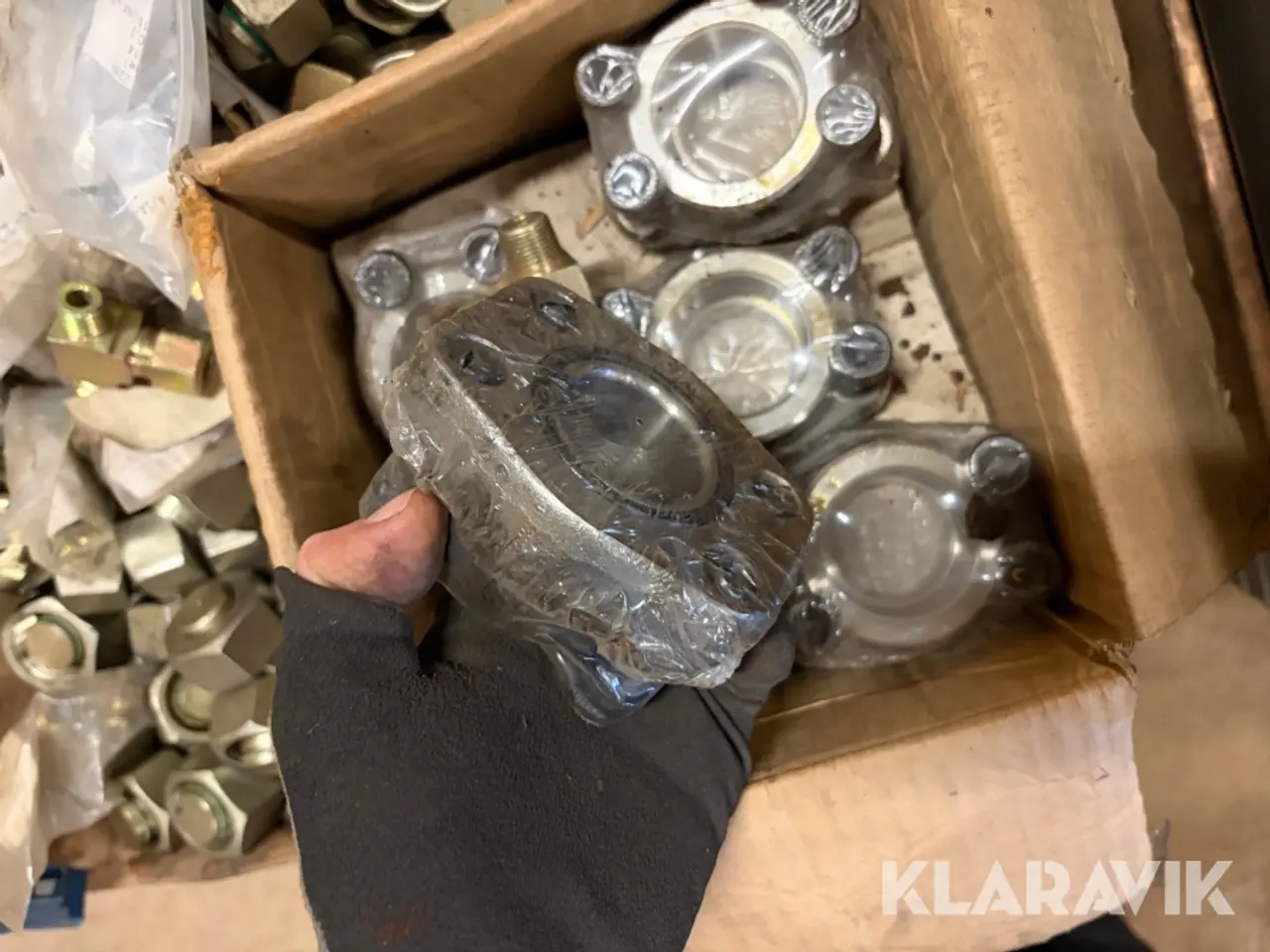 Billede 5 - Lot - Fittings, SAE flanger, og kuglehaner - 1 palle