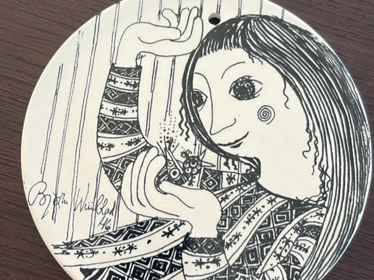 Billede 2 - Unik Bjørn Wiinblad platter - jubilæum