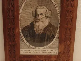 Kobberstik af pastor Bernhard Albrecht 1700 tallet