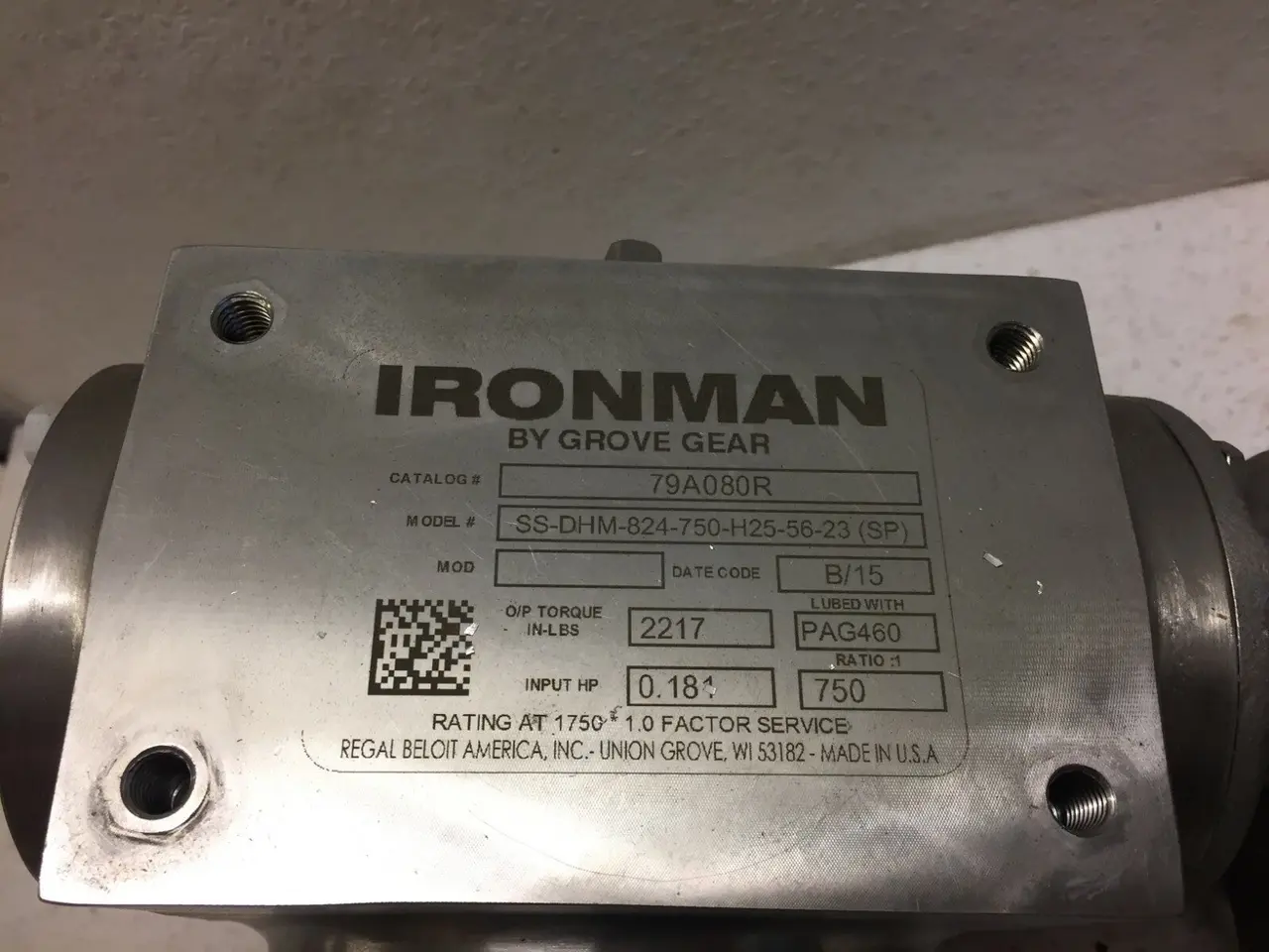 Billede 2 - Grove Gear Ironman SS-DHM-824-750-H25-56-23 (SP)