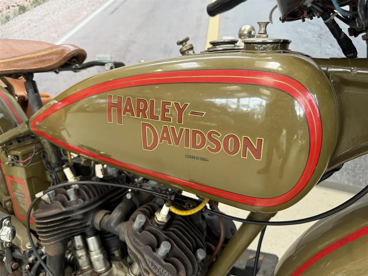 Billede 6 - Harley-Davidson "Flying Twin" Model DL, 45" Side Valve Flathead V-Twin