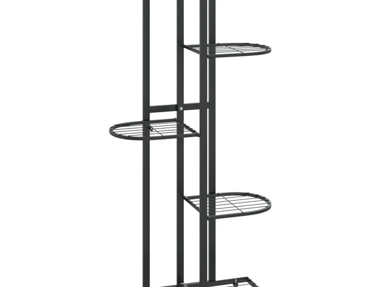 Billede 2 - Blomsterstativ i 5 niveauer - metal, sort 43×22×98 cm