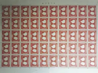 HELE ARK POSTFRISK L089 AFA 458 10 JUNI 1967 50Stk