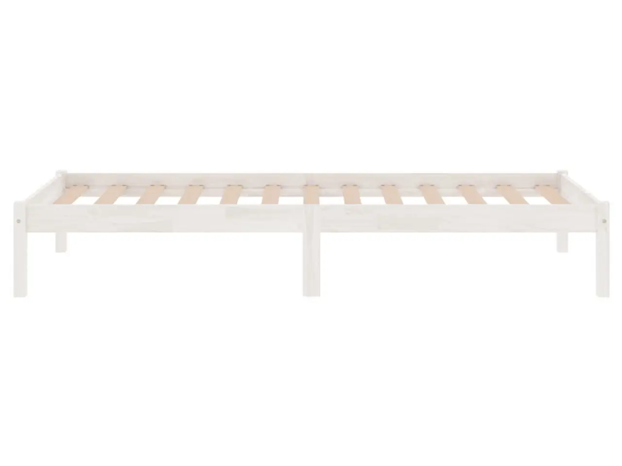 Billede 5 - Sengeramme 90x200 cm massivt fyrretræ hvid