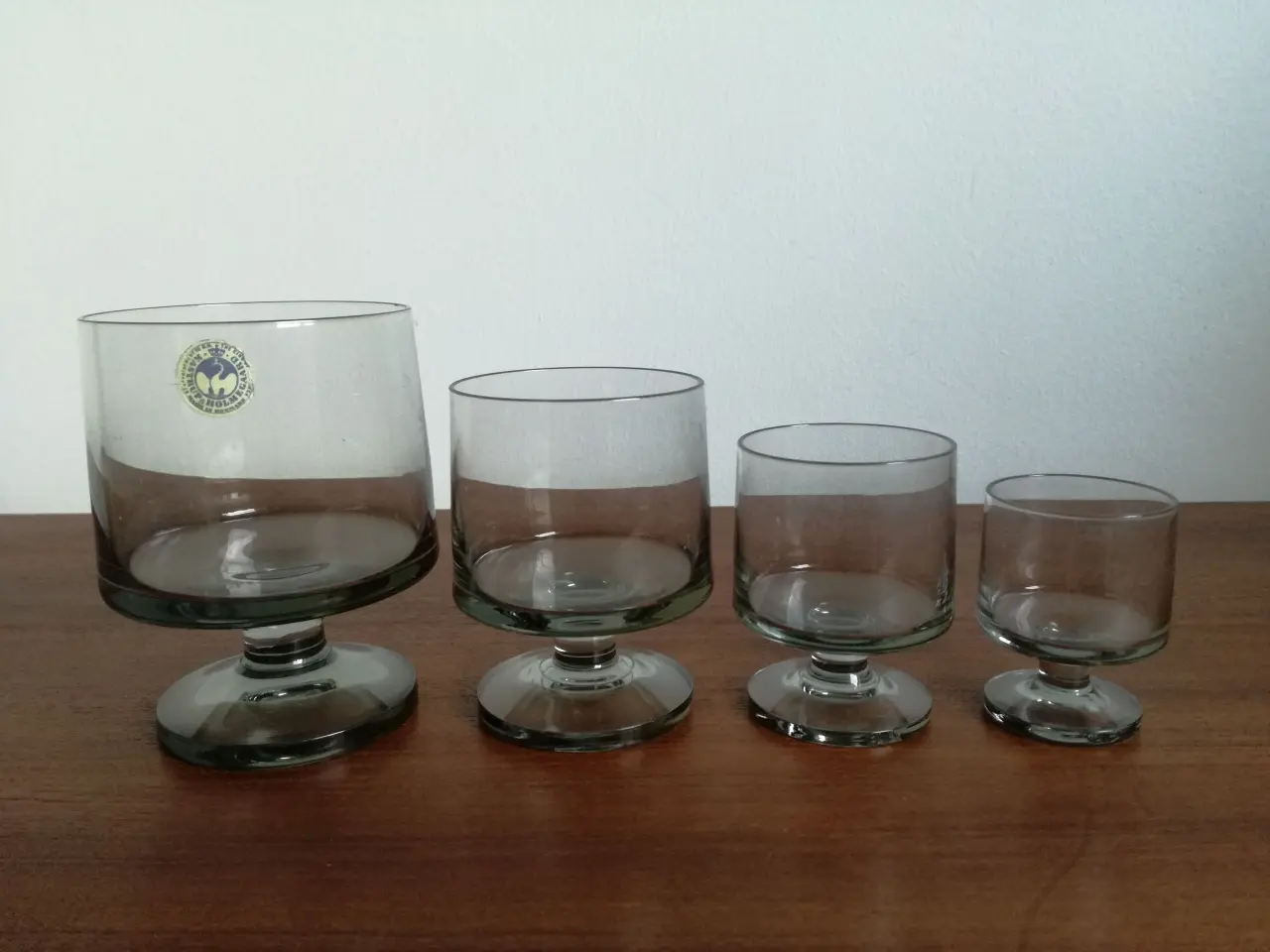Billede 1 - Holmegaard stub glas smoke