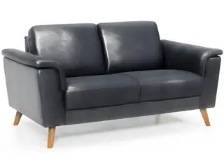 Ballerup 2 pers lædersofa