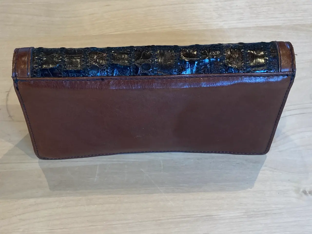 Billede 7 - Lækker vintage clutch-taske i læder